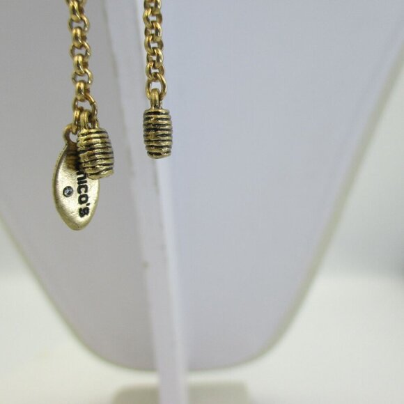 Chico's Gold Tone Adjustable Necklace Art to Wear NEW $49 - Picture 10 of 10